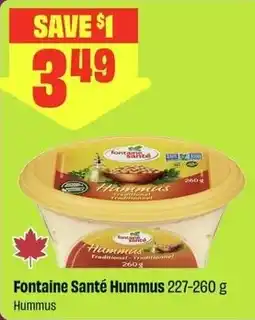 FreshCo Fontaine Santé Hummus offer
