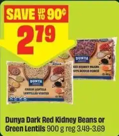 FreshCo Dunya Dark Red Kidney Beans or Green Lentils offer