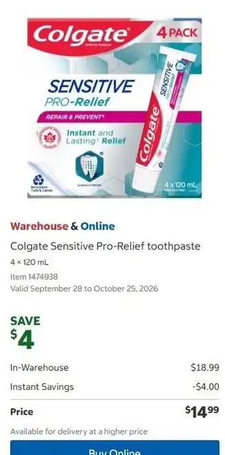 Colgate Sensitive Pro-Relief toothpaste