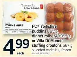 Fortinos PC yorkshire pudding offer