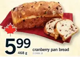Fortinos cranberry pan bread offer