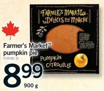 Fortinos Farmer's Market pumpkin pie offer