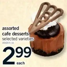 Fortinos assorted cafe desserts offer