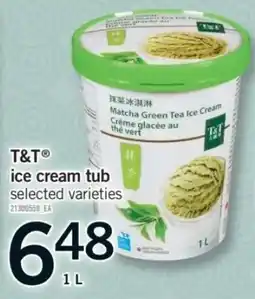 Fortinos T&T ice cream tub offer