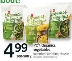Fortinos PC Organics vegetables offer