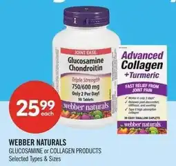 Shoppers Drug Mart Webber Naturals Glucosamine or Collagen Products offer