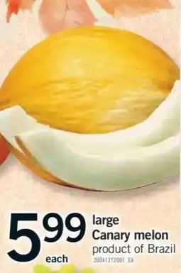 Fortinos Canary melon offer