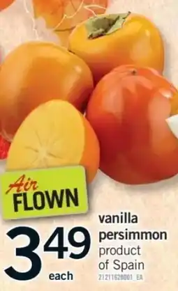 Fortinos Air Flown vanilla persimmon offer