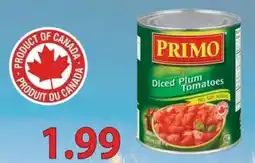 Fortinos Primo diced plum tomatoes offer