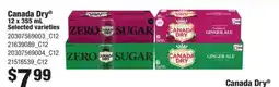 Fortinos Canada Dry selected varieties offer