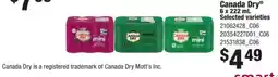 Fortinos Canada Dry mini offer