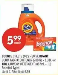 Shoppers Drug Mart Bounce sheets downy tide offer