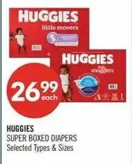 Shoppers Drug Mart Huggies super boxed diapers offer