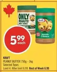 Shoppers Drug Mart Kraft peanut butter offer