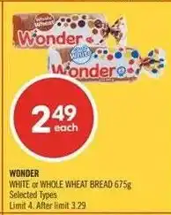 Shoppers Drug Mart Wonder white or whole wheat bread offer
