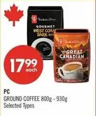 Shoppers Drug Mart PC ground coffee offer