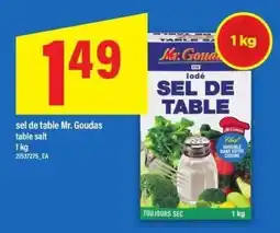 Maxi Mr. Goudas table salt offer