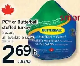 Fortinos Butterball stuffed turkey offer