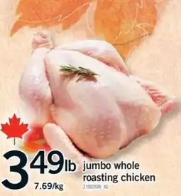 Fortinos jumbo whole roasting chicken offer