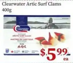 Nations Fresh Foods Clearwater arctic surf clams offer