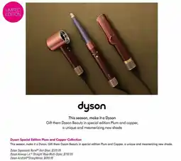 Shoppers Drug Mart Dyson Special Edition Plum and Copper Collection offer