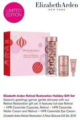 Shoppers Drug Mart Elizabeth Arden Retinol Restoration 3-Piece Skincare Gift Set offer