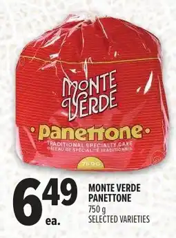 Metro Monte Verde panettone offer