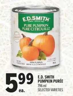 Metro E.D. Smith pumpkin purée offer