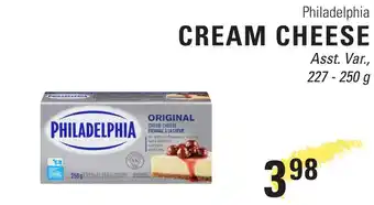 Philadelphia cream cheese