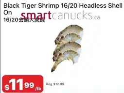 Chong Lee Market Black tiger shrimp headless shell on offer