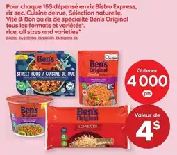 Maxi Ben's Original rice offer