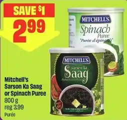 FreshCo Mitchell's Sarson Ka Saag or Spinach Puree offer