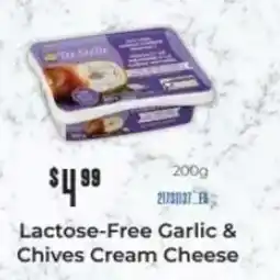 Fortinos Tre Stelle Lactose-Free Garlic & Chives Cream Cheese offer