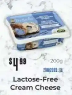 Fortinos Lactose-Free Cream Cheese offer
