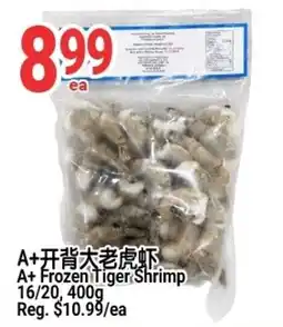 SunFood Supermarket A+ frozen tiger shrimp offer