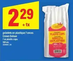 Maxi Crown Deluxe plastic cups offer