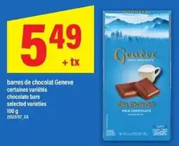 Maxi Geneve chocolate bars offer