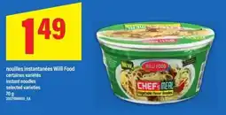 Maxi Willi Food instant noodles offer