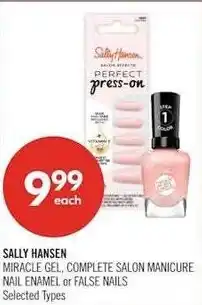 Shoppers Drug Mart Sally Hansen miracle gel complete salon manicure nail enamel or false nails offer