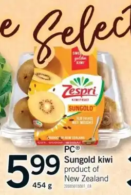 Fortinos PC sungold kiwi offer