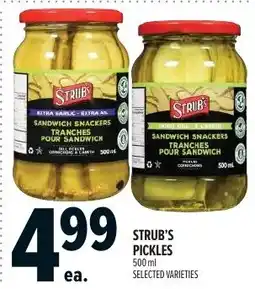 Metro Strub's pickles offer