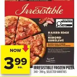 Metro Irresistible frozen pizza offer