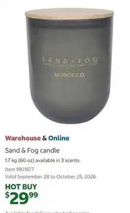 Costco Sand & Fog candle offer