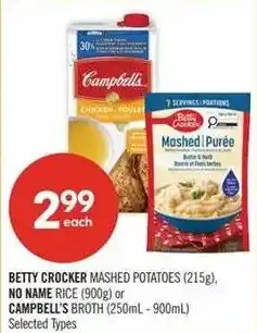 Shoppers Drug Mart Betty Crocker mashed potatoes offer