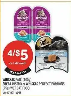 Shoppers Drug Mart Whiskas wet cat food offer