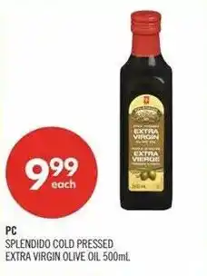 Shoppers Drug Mart PC Splendid Cold Pressed Extra Virgin Olive Oil offer