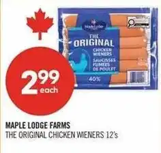 Shoppers Drug Mart Maple Lodge Farms The Original Chicken Wieners offer