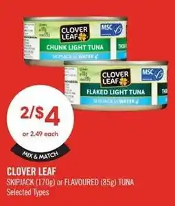 Shoppers Drug Mart Clover Leaf tuna offer