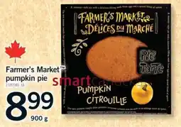 Fortinos Farmer's Market pumpkin pie offer