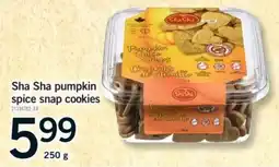 Fortinos Sha Sha pumpkin spice snap cookies offer